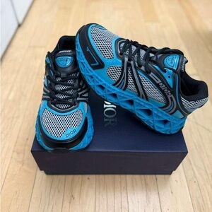 Dior  Blue and Gray Mesh Athletic Sneakers Size 7-13